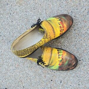 ICON Hollywood Sunset Unisex Wearable Art Slip-On Leather Loafers